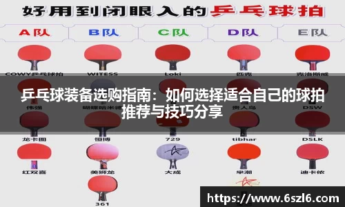 乒乓球装备选购指南：如何选择适合自己的球拍推荐与技巧分享