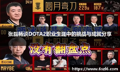 张磊畅谈DOTA2职业生涯中的挑战与成就分享